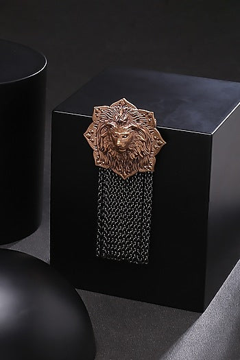 Dual Toned Emperor Lion Brooch