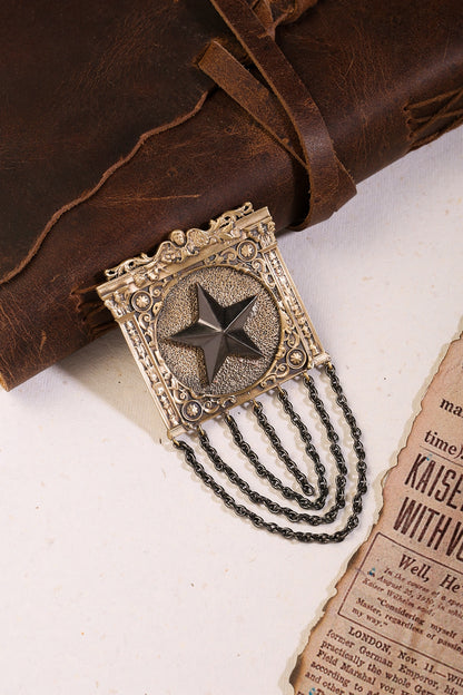 Dual Toned Handcrafted Merit Brooch