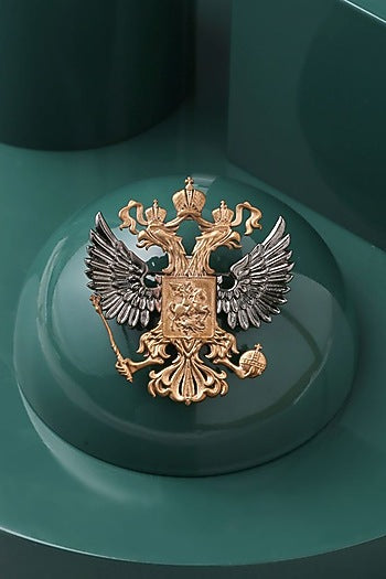 Dual Toned State Emblem Brooch