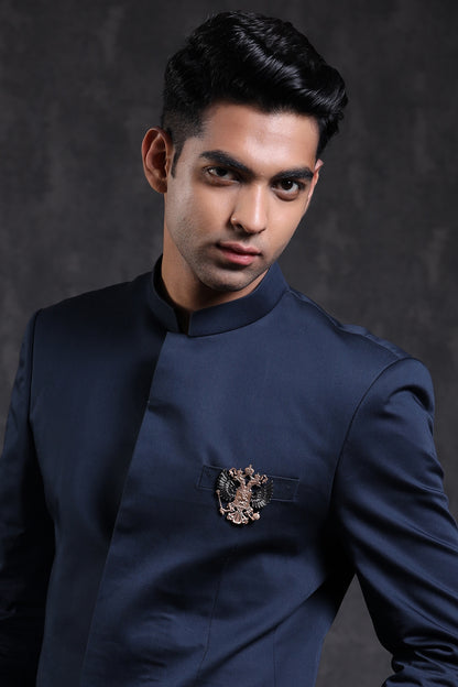 Dual Toned State Emblem Brooch