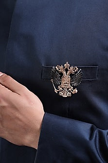 Dual Toned State Emblem Brooch