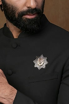 Dual Toned Lion Brooch