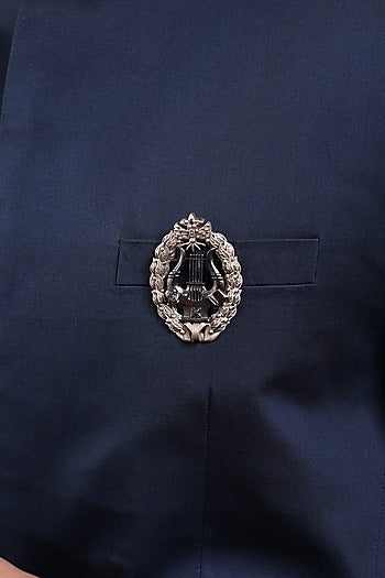 Dual Toned Russian Badge Brooch