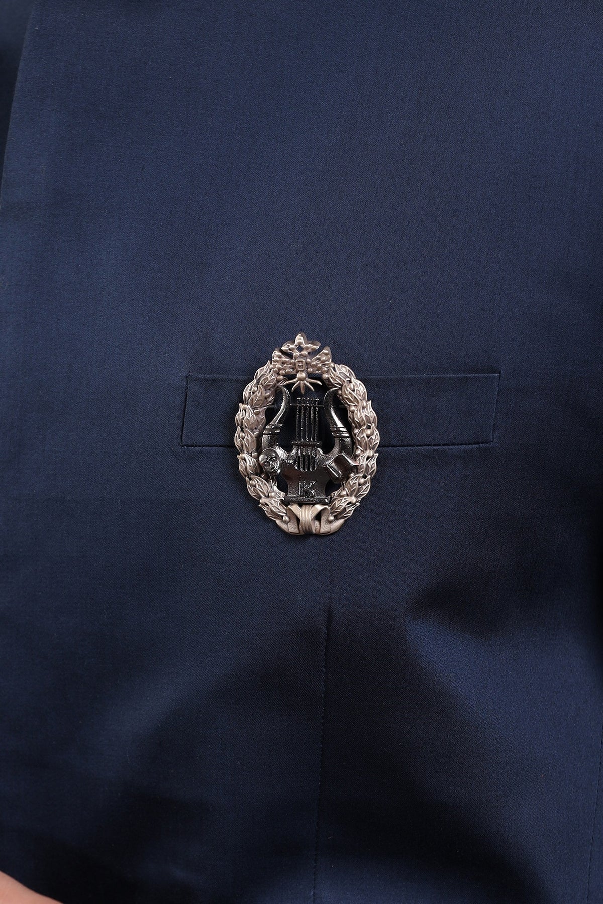 Dual Toned Russian Badge Brooch