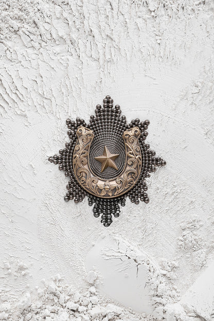 Dual Toned Kotinos Star Brooch