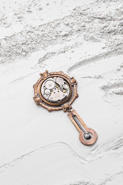 Dual Toned Pendulum Brooch