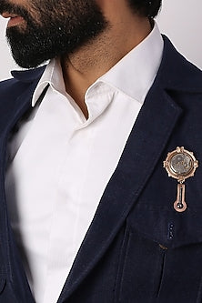 Dual Toned Pendulum Brooch