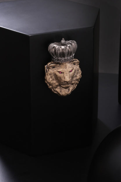 Dual Toned Royal Lion Brooch