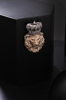 Dual Toned Royal Lion Brooch