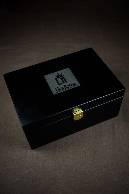 Dual Tone Finish Brooch With Cufflinks