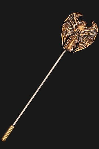 Dual Tone Finish Brooch With Lapel Pin
