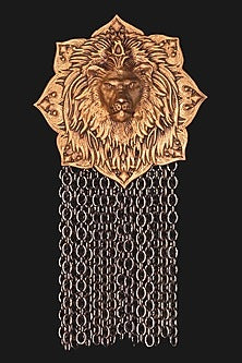 Dual Tone Finish Brass Brooch With Lapel Pin