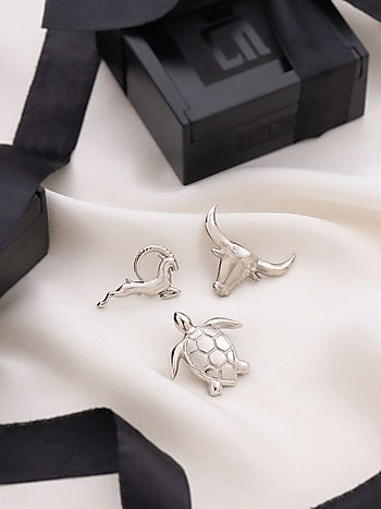 Silver Brass Brooch (Set of 3)