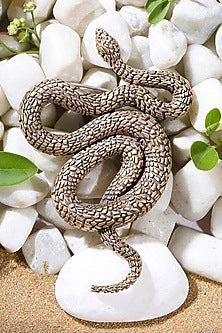 Antique Gold Finish Slytherin Brooch