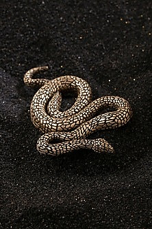 Antique Gold Finish Slytherin Brooch