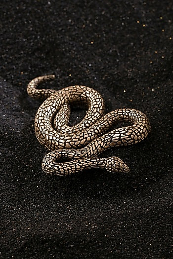Antique Gold Finish Slytherin Brooch