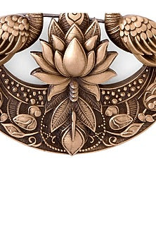 Antique Gold Finish Bird Of India Brooch