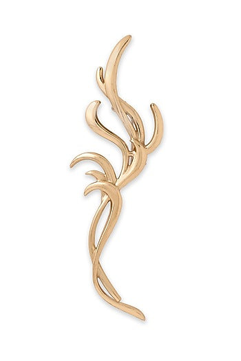 Antique Gold Brass Brooch