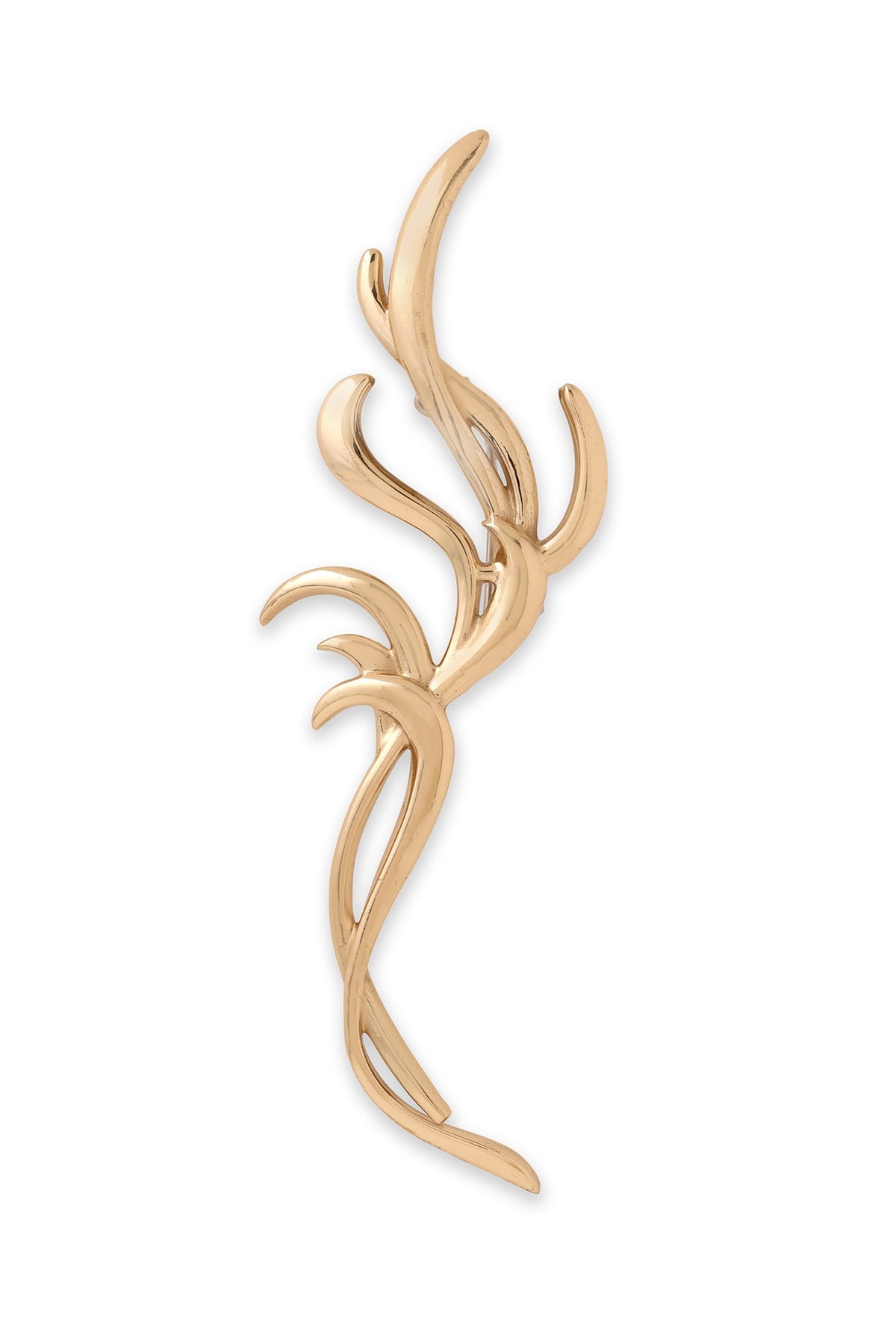Antique Gold Brass Brooch
