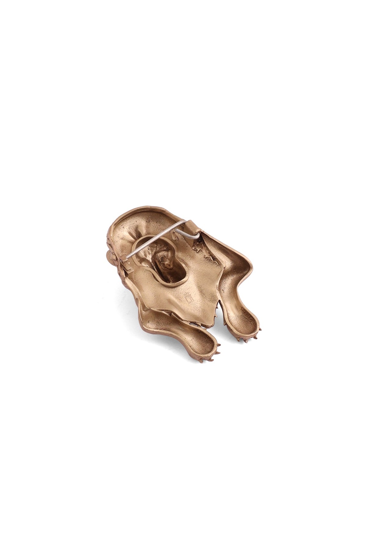 Antique Gold Brass Thronekeeper Brooch