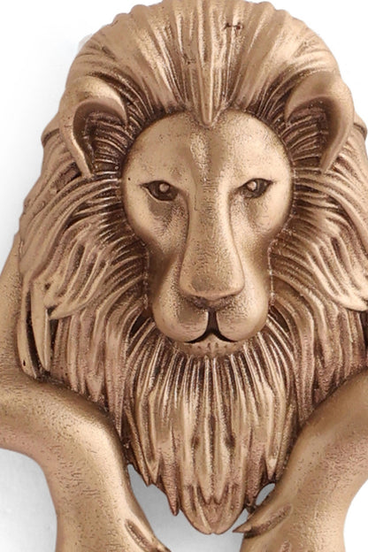 Antique Gold Brass Thronekeeper Brooch