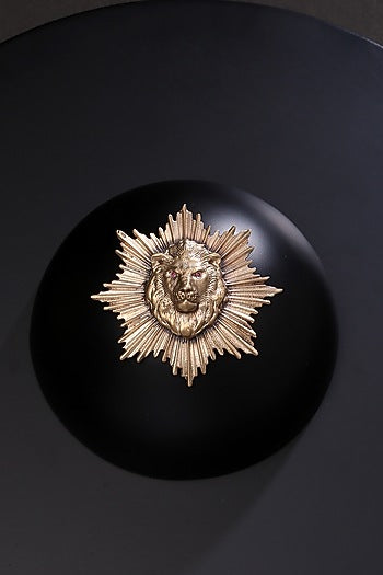 Antique Gold Brass Brooch Set