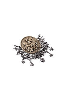 Two-Tone Finish Warrior Prince Brooch
