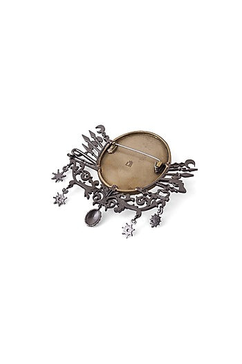 Two-Tone Finish Warrior Prince Brooch