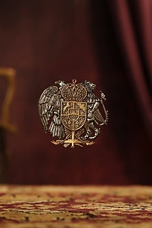 Two-Tone Finish Power Eagle Brooch