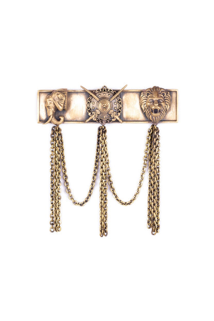 Antique Gold Maharaja Brooch Set