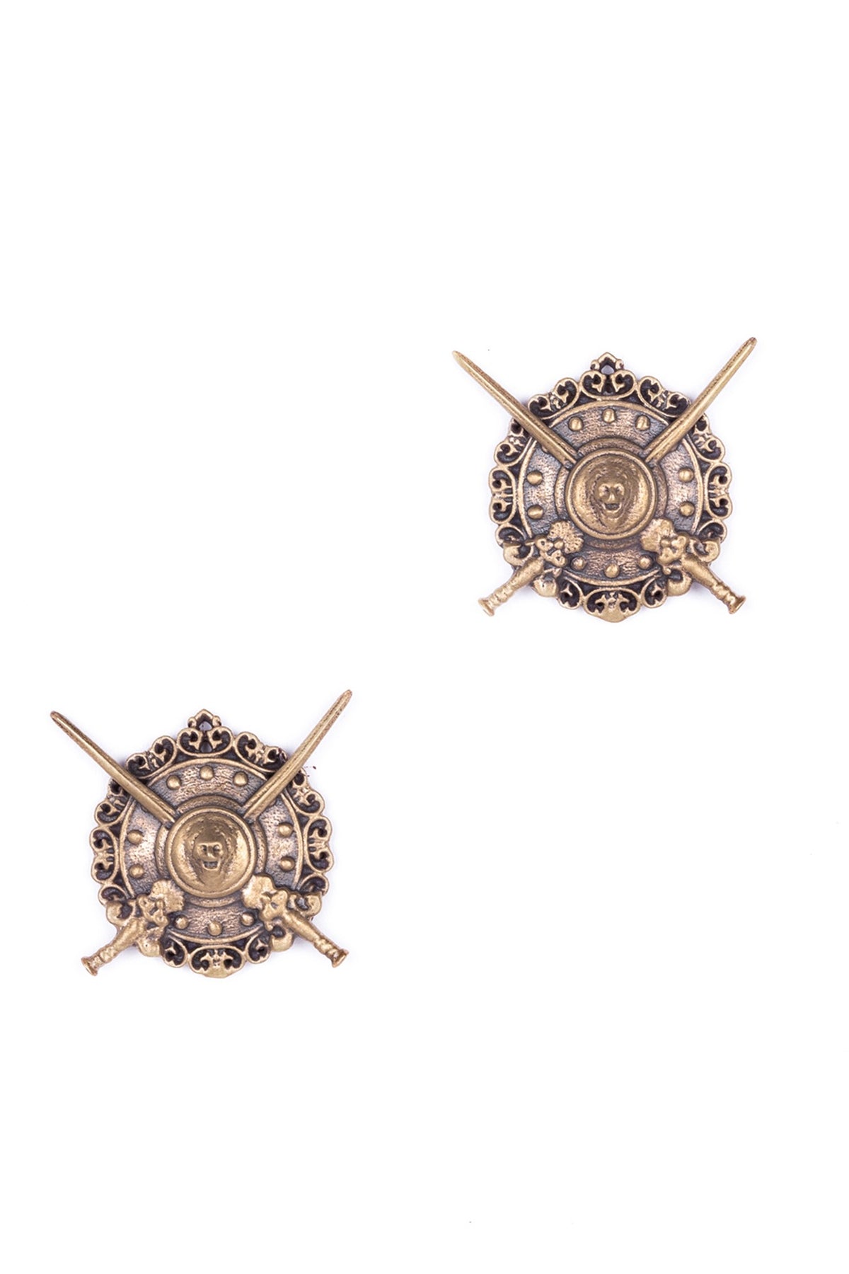 Antique Gold Maharaja Brooch Set