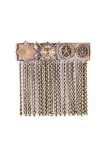 Antique Gold Royal Army Brooch Set