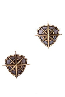 Antique Gold Royal Army Brooch Set