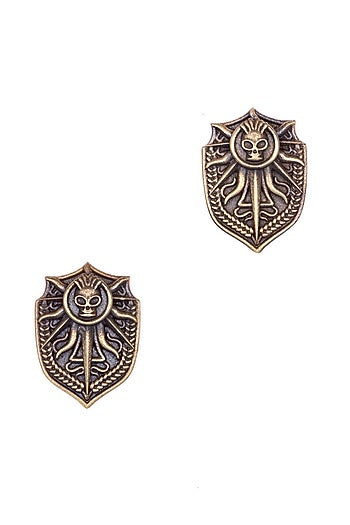 Antique Gold Musahi Brooch Set