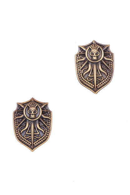 Antique Gold Musahi Brooch Set