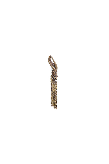 Antique Gold Brass Buddha Mudra Brooch