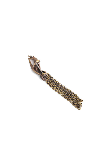 Antique Gold Brass Buddha Mudra Brooch