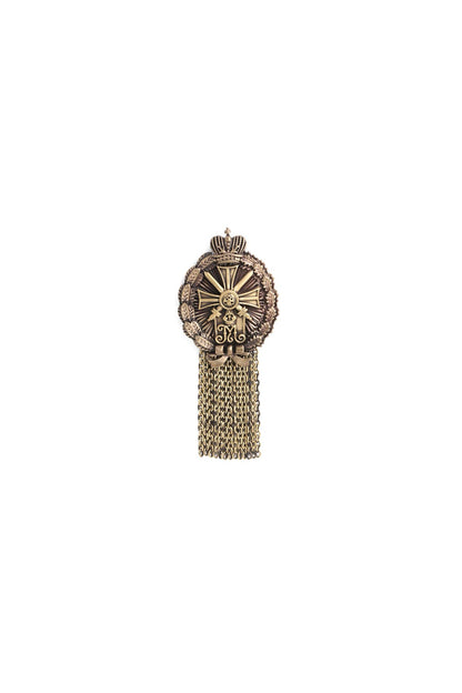 Antique Gold Brass Richardson Brooch