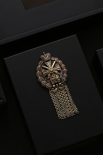 Antique Gold Brass Richardson Brooch