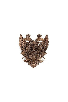 Antique Gold Brass Duo Phoenix Brooch