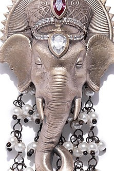 Antique Gold Handcrafted Ganesha Brooch