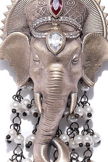 Antique Gold Handcrafted Ganesha Brooch