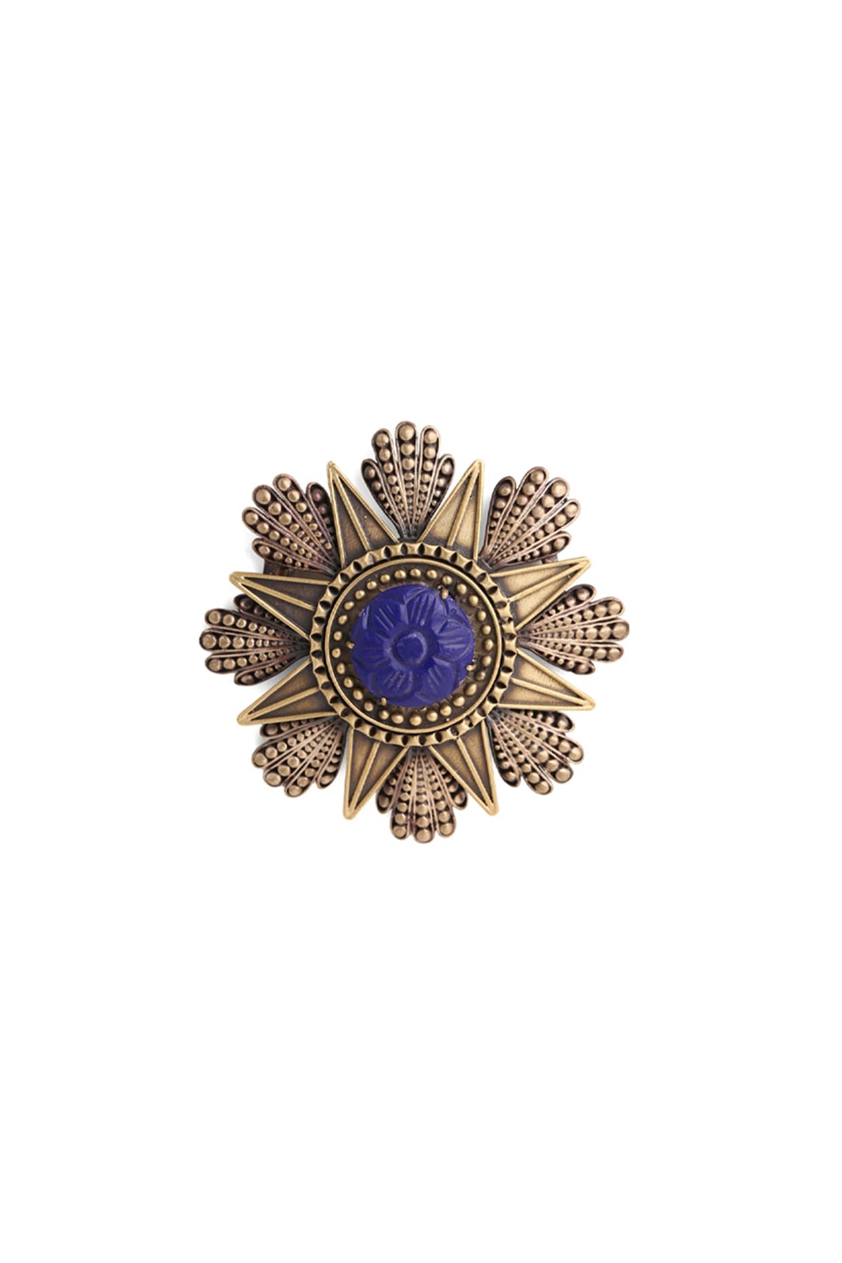Antique Gold Coin Brooch