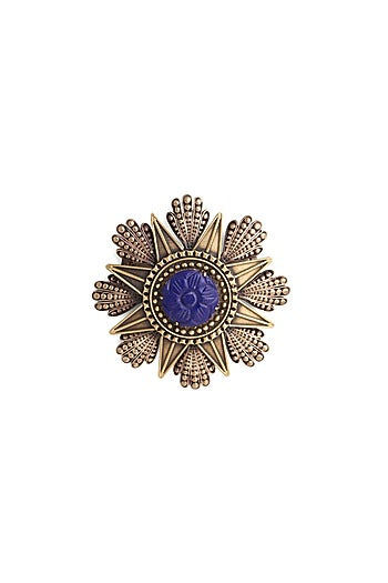 Antique Gold Coin Brooch