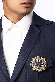 Antique Gold Coin Brooch