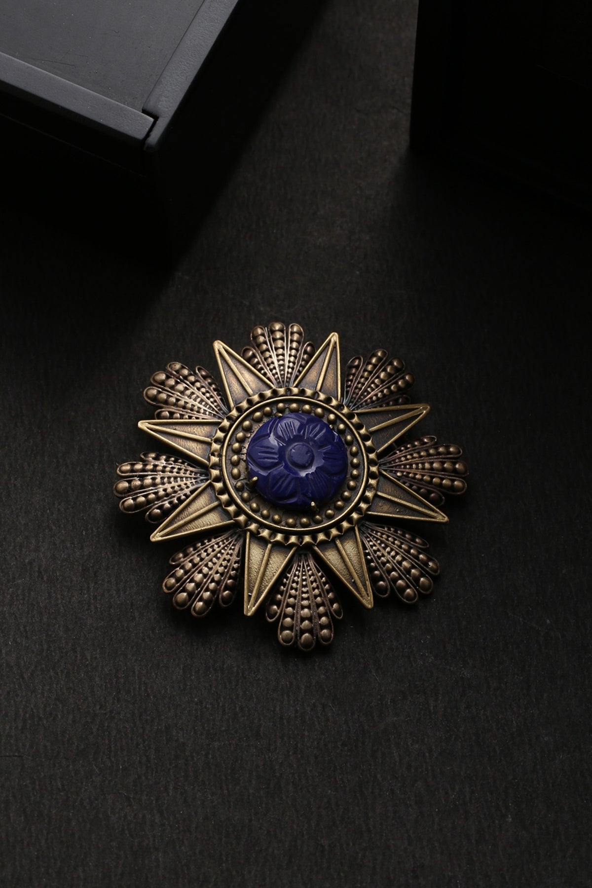Antique Gold Coin Brooch