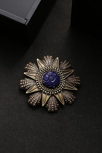 Antique Gold Coin Brooch