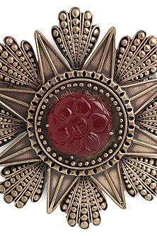 Antique Gold Brooch In Brass