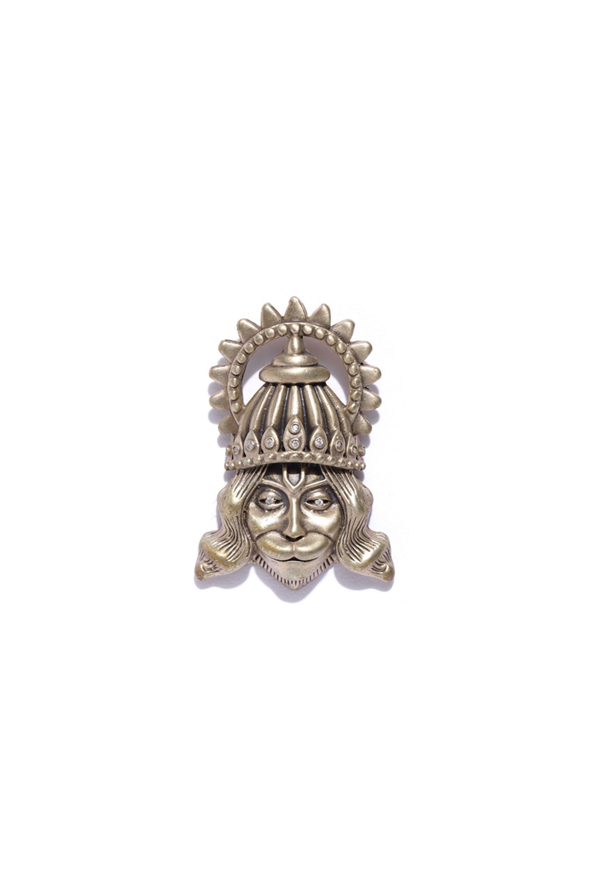 Antique Gold Lord Hanuman Brooch