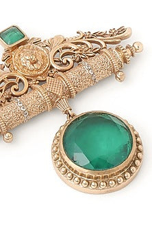 Gold Brass Brooch